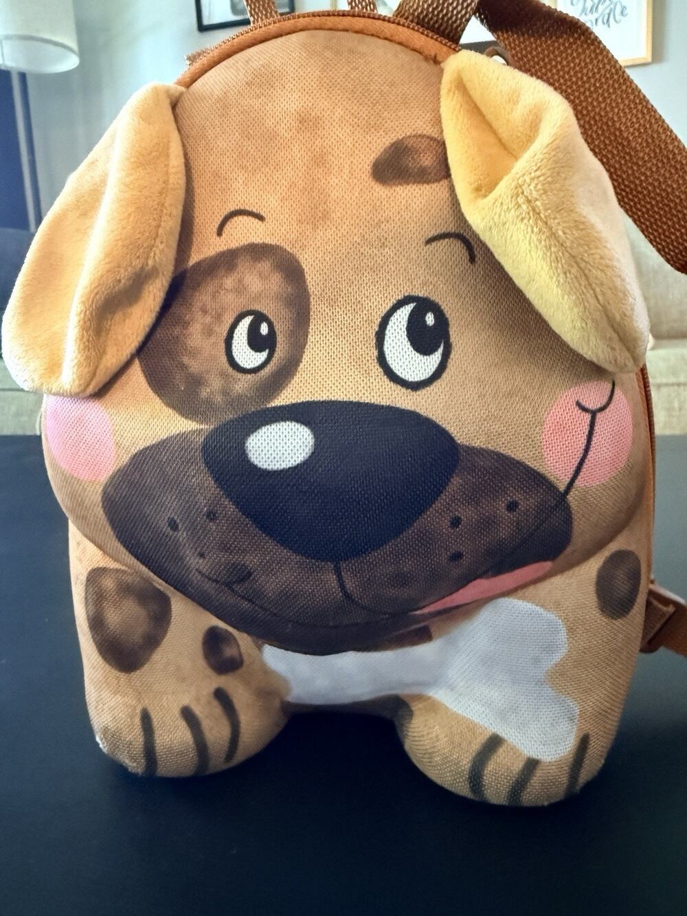 Okiedog Kids Puppy Dog Backpack Brown Plush Ears Cute Animal